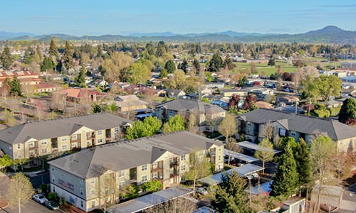 aerial view of Stone Ridge Apartments